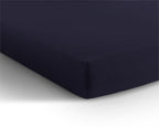 Hoeslaken dubbel jersey katoen marineblauw 140 x 200/220 cm, voor boxspring en matras