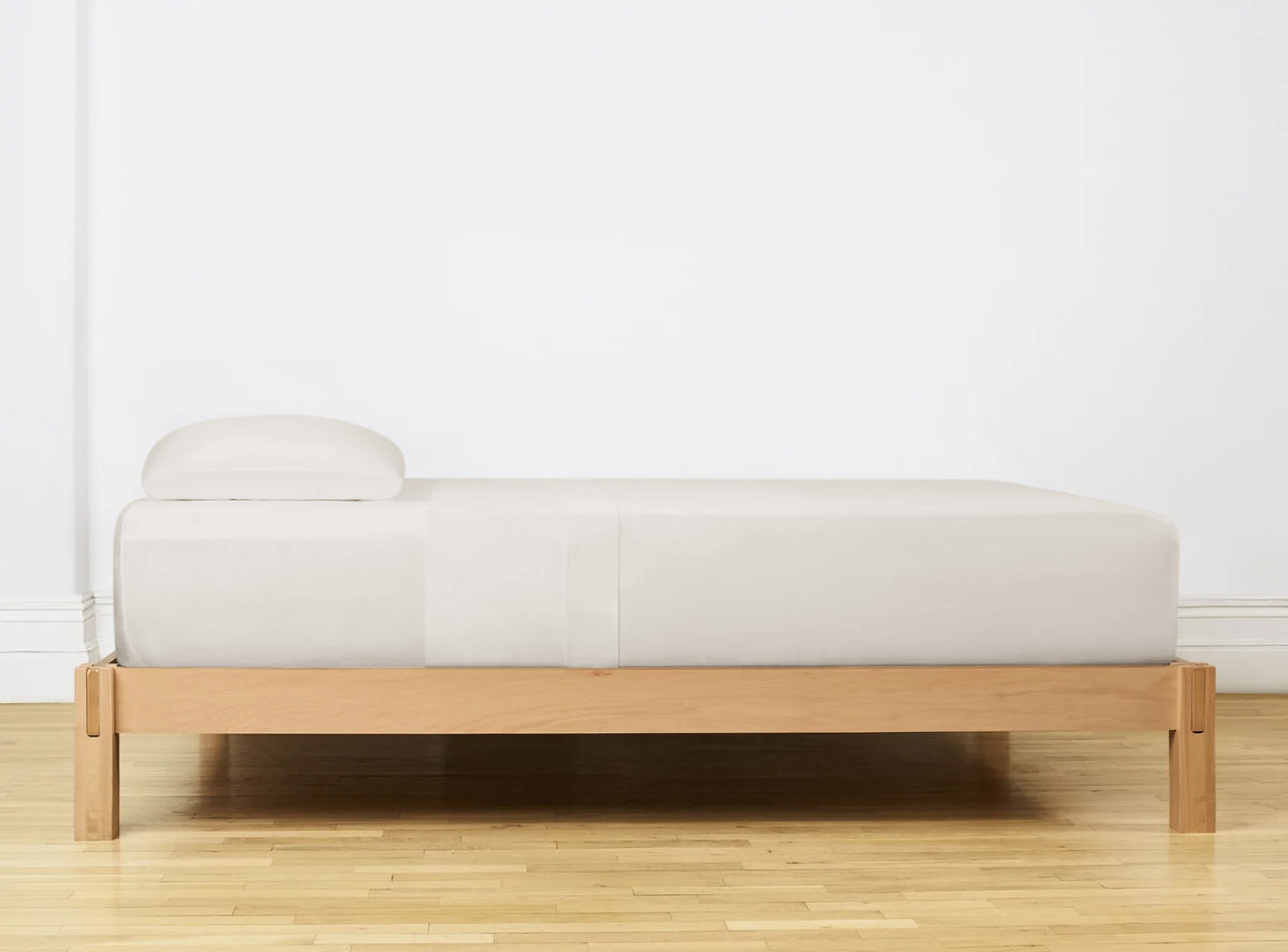 Laken katoen T144 crème 250 x 260 cm, zacht, ademend en vochtabsorberend