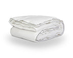Dekbed eenpersoons percale katoen wit 240 x 200 cm, warmteklasse 2, vulling 400 g/m²