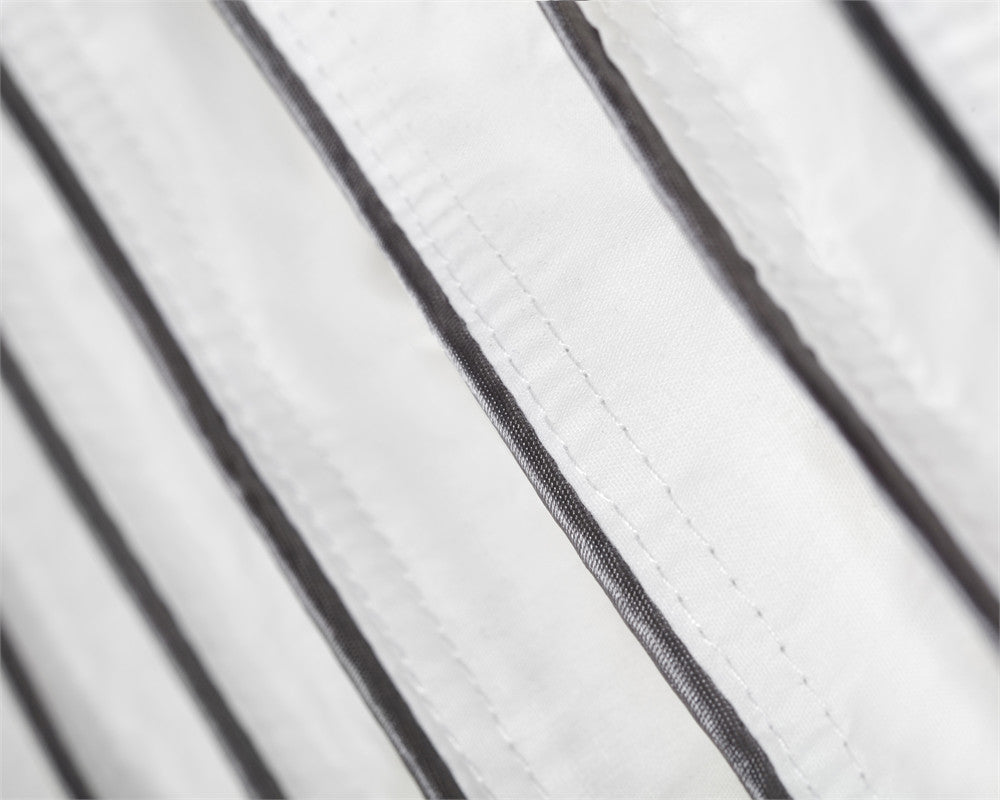 Dekbed percale katoen wit 240 x 220 cm, warmteklasse 2, 400 g/m² vulling, carré gestikt