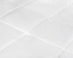 4-seizoenen dekbed percale katoen wit, 2 losse delen met drukknopen, 240 x 200 cm