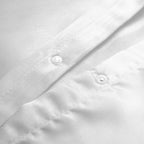 Dekbedovertrek micropercal satijn effen wit 200 x 220 cm, met 2 kussenslopen 60 x 70 cm
