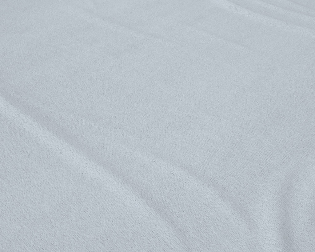 Hoeslaken flanel katoen grijs 180 x 200/210 cm, hoekhoogte 30 cm, voor tweepersoonsbed