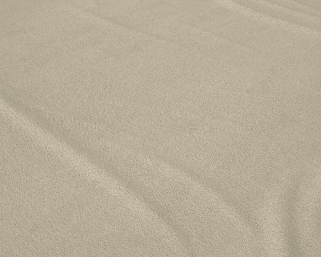Hoeslaken flanel katoen taupe 180 x 200/210 cm, geschikt voor matrassen tot 30 cm hoekhoogte
