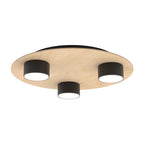 Plafondlamp gepoedercoat staal Scandinavisch Pixo 3 zwart, met 3 fittingen, voor woonkamer, slaapkamer en kantoor