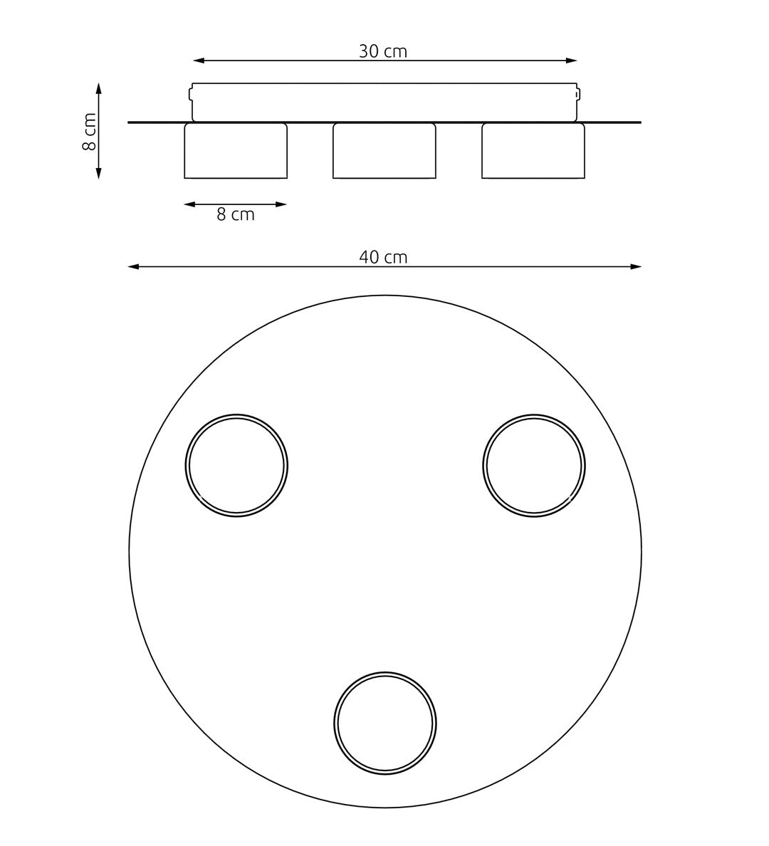 Plafondlamp gepoedercoat staal Scandinavisch Pixo 3 zwart, met 3 fittingen, voor woonkamer, slaapkamer en kantoor