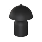 Tafellamp gepoedercoat staal Mush, Scandinavisch, zwart, Ø 18 x 24 cm, voor slaapkamer, woonkamer of kantoor