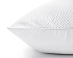 Hoofdkussen microgel ventilerend 3D-mesh perkal-katoen wit 50 x 70 cm, laag en medium stevig