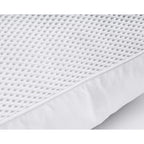 Hoofdkussen microgel ventilerend 3D-mesh perkal-katoen wit 50 x 70 cm, laag en medium stevig