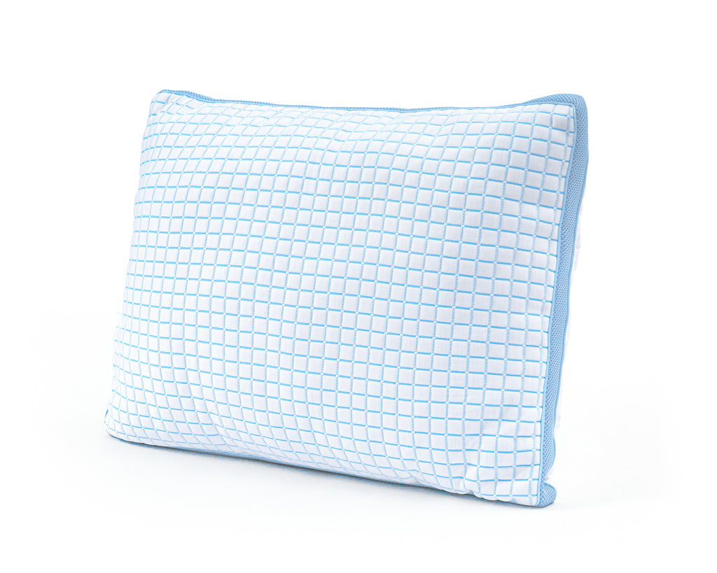 Hoofdkussen verkoelend microgel Blue Cell Tech 3D, wit, 50 x 70 cm, voor rug-, zij- en buikslapers