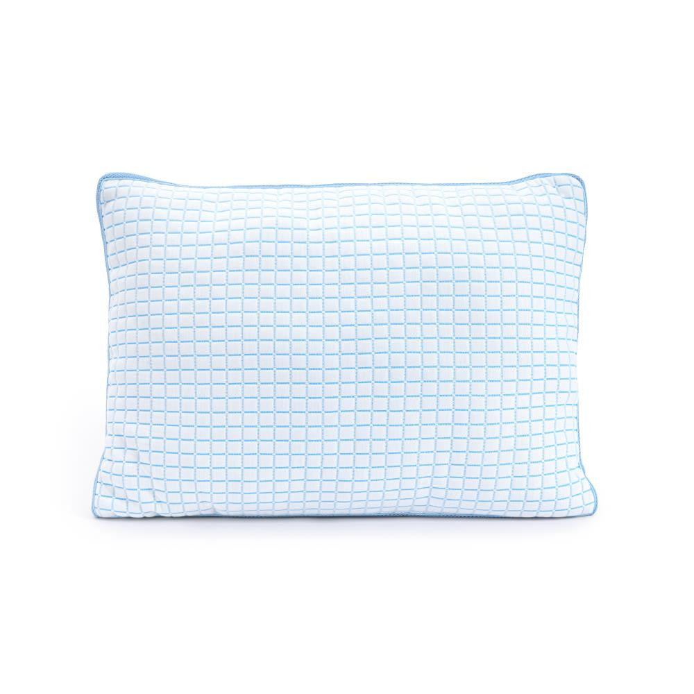 Hoofdkussen traagschuim verkoelend wit, Blue Cell, stevig, 50 x 70 cm, voor rug-, zij- en buikslapers