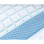 Hoofdkussen traagschuim verkoelend wit, Blue Cell, stevig, 50 x 70 cm, voor rug-, zij- en buikslapers