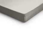 Splittopper hoeslaken katoensatijn crème 160 x 200 cm, hoekhoogte 15 cm, T210