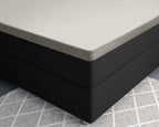 Splittopper hoeslaken katoensatijn crème 180 x 220 cm, hoekhoogte 15 cm, voor verstelbare boxspring