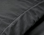 Dekbedovertrek velvet antraciet 200 x 220 cm, met 2 kussenslopen 60 x 70 cm