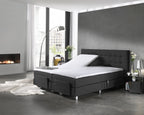 Hoeslaken splittopper waterdicht molton katoen wit 140 x 200 cm, hoekhoogte tot 10 cm