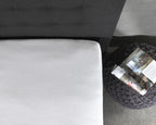 Matrasbeschermer waterdicht molton wit 180 x 220 cm, hoeslaken voor splittopper en verstelbare bedden
