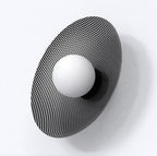 Wandlamp gepoedercoat staal modern Vibez K1 zwart met witte kap, 30 x 13 x 30 cm, G9 led