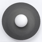 Wandlamp gepoedercoat staal modern Vibez K1 zwart met witte kap, 30 x 13 x 30 cm, G9 led