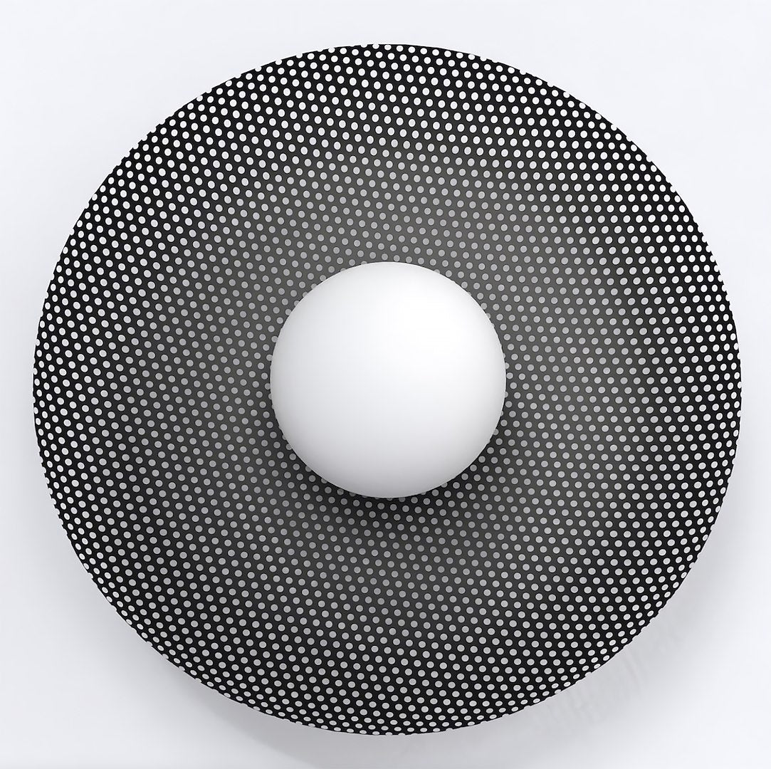 Wandlamp gepoedercoat staal modern Vibez K1 zwart met witte kap, 30 x 13 x 30 cm, G9 led