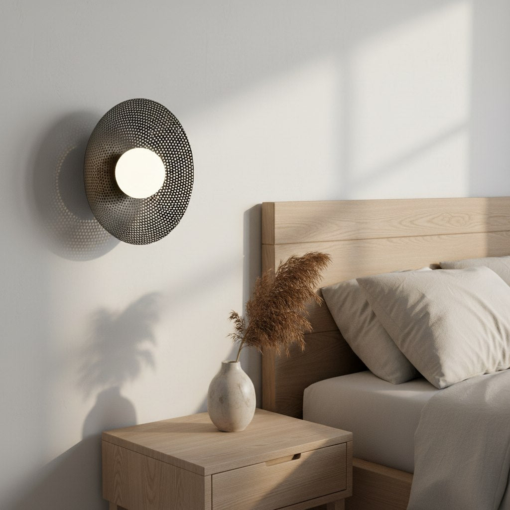 Wandlamp gepoedercoat staal modern Vibez K1 zwart met witte kap, 30 x 13 x 30 cm, G9 led