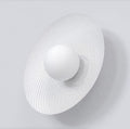 Wandlamp Vibez K1 gepoedercoat staal, modern, wit – 30 x 30 x 13 cm, voor hal en slaapkamer