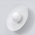 Wandlamp Vibez K1 gepoedercoat staal, modern, wit – 30 x 30 x 13 cm, voor hal en slaapkamer