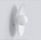 Wandlamp Vibez K1 gepoedercoat staal, modern, wit – 30 x 30 x 13 cm, voor hal en slaapkamer