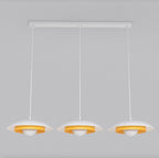 Hanglamp gepoedercoat staal Skin Scandinavisch wit 95 x 30 x 120 cm, 3x G9, verstelbare hoogte, eettafel