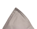 Dekbedovertrek Egyptisch katoen perkal effen taupe 240 x 200/260 cm, met kussenslopen 80 x 80 cm