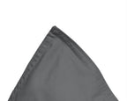 Dekbedovertrek Egyptisch katoen perkal T200 antraciet 240 x 200/260 cm, met kussenslopen 80 x 80 cm