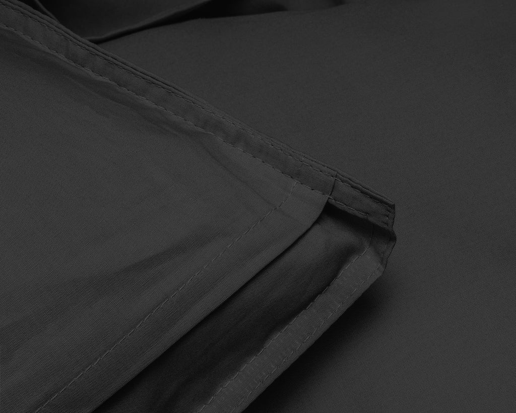 Dekbedovertrek Egyptisch katoen perkal effen zwart 200 x 200/260 cm, met kussenslopen 80 x 80 cm