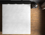 Hoeslaken velvet polyester wit 90 x 200 cm, hoekhoogte 30 cm, voor eenpersoonsbed