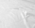 Hoeslaken fluweel polyester wit 160 x 200 cm, hoekhoogte 30 cm, voor tweepersoonsbed