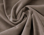 Hoeslaken fluweel polyester taupe 140 x 200 cm met hoekhoogte 30 cm, voor de slaapkamer