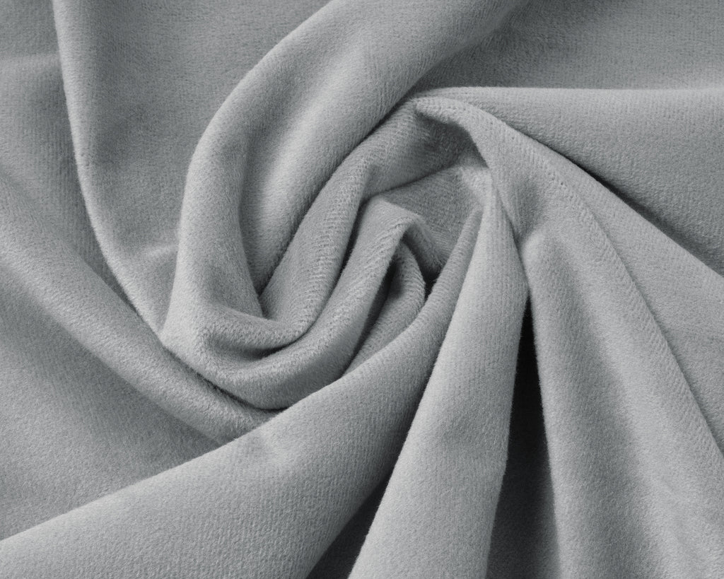 Hoeslaken fluweel polyester grijs 160 x 200 cm, hoekhoogte 30 cm, zacht en warm voor de winter