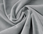 Hoeslaken fluweel polyester grijs 160 x 200 cm, hoekhoogte 30 cm, zacht en warm voor de winter