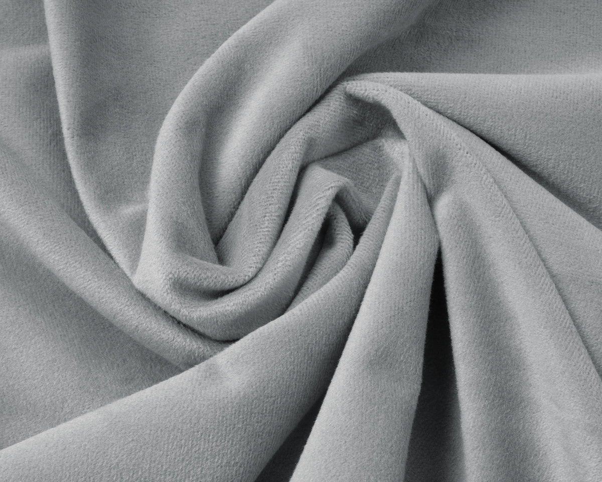 Hoeslaken fluweel polyester grijs 180 x 200 cm, hoekhoogte 30 cm, voor de slaapkamer