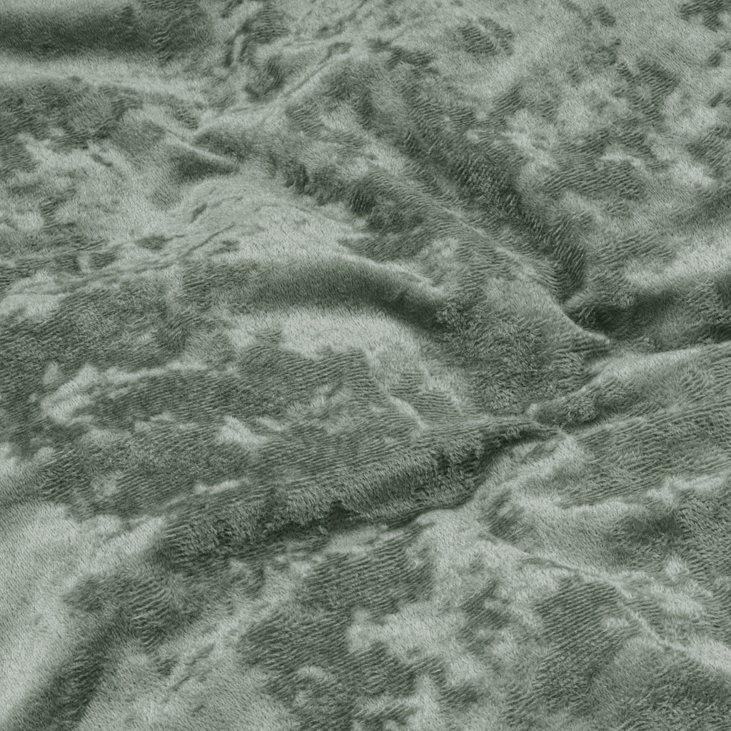 Dekbedovertrek velvet polyester groen 200 x 220 cm, crystal velvet met kussenslopen en drukknopen