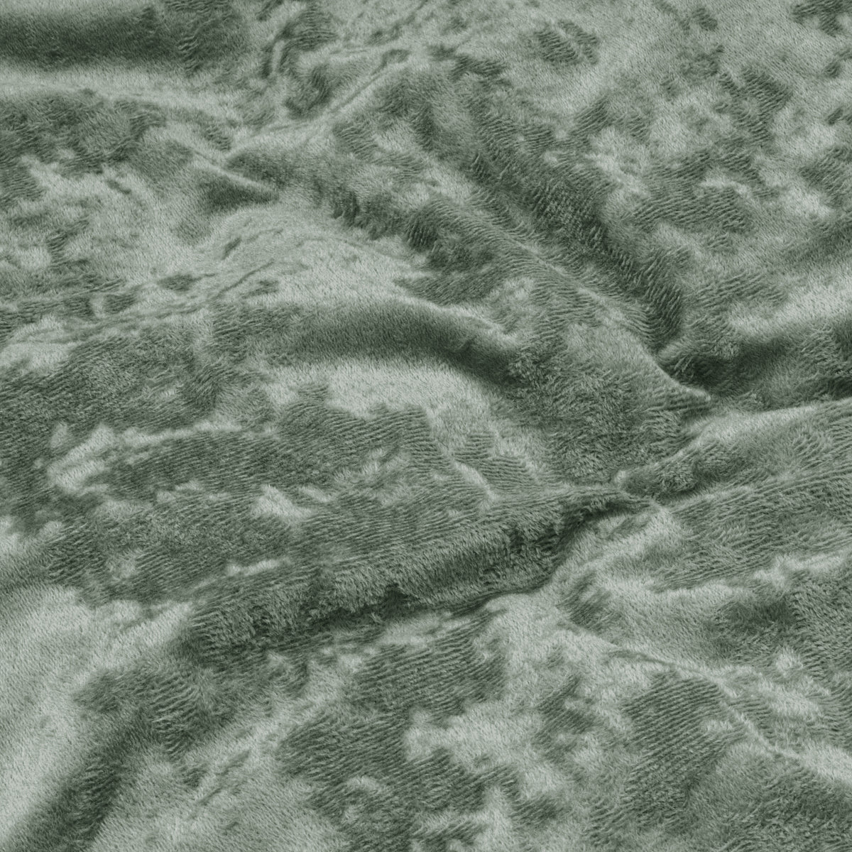 Dekbedovertrek velvet polyester groen 200 x 220 cm, crystal velvet met kussenslopen en drukknopen