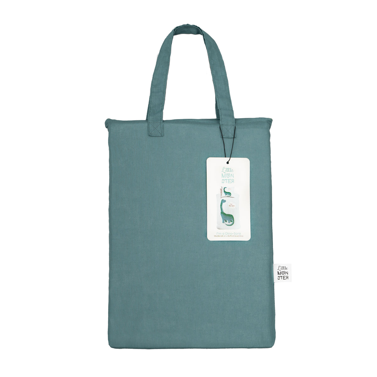 Kinderdekbedovertrek katoen Ranforce blauw dino 140 x 220 cm, met 1 kussensloop 60 x 70 cm