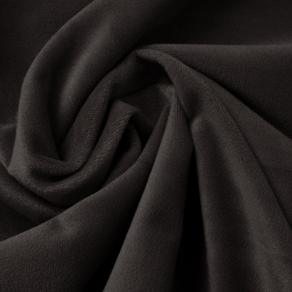Dekbedovertrek fluweel polyester zwart met ruches 140 x 220 cm, met kussenslopen
