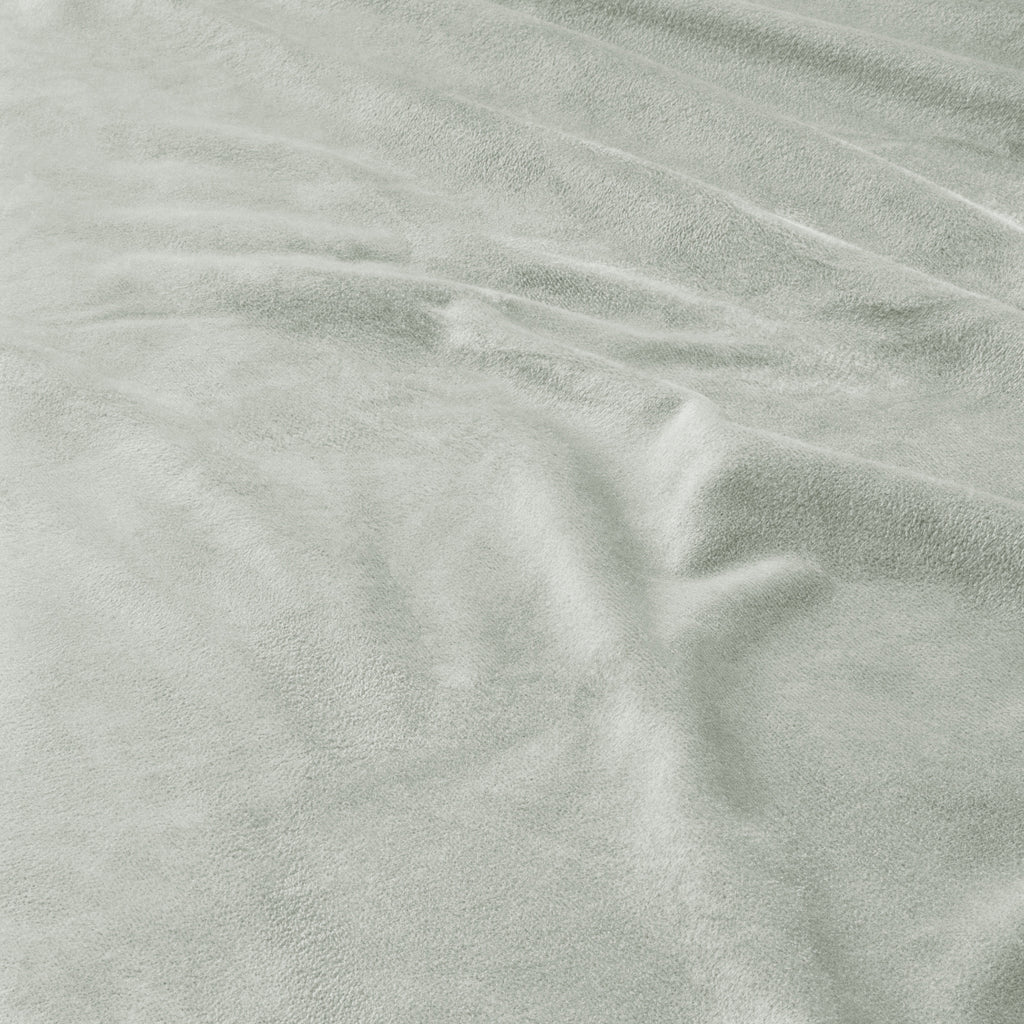 Dekbedovertrek fluweel polyester wit met ruches 200 x 220 cm, met kussenslopen, slaapkamer