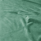 Dekbedovertrek fluweel velvet groen met ruches 200 x 220 cm, met kussenslopen voor de slaapkamer