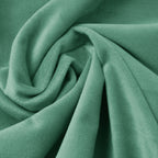 Dekbedovertrek fluweel polyester groen met ruches 240 x 220 cm, met kussenslopen en drukknopen