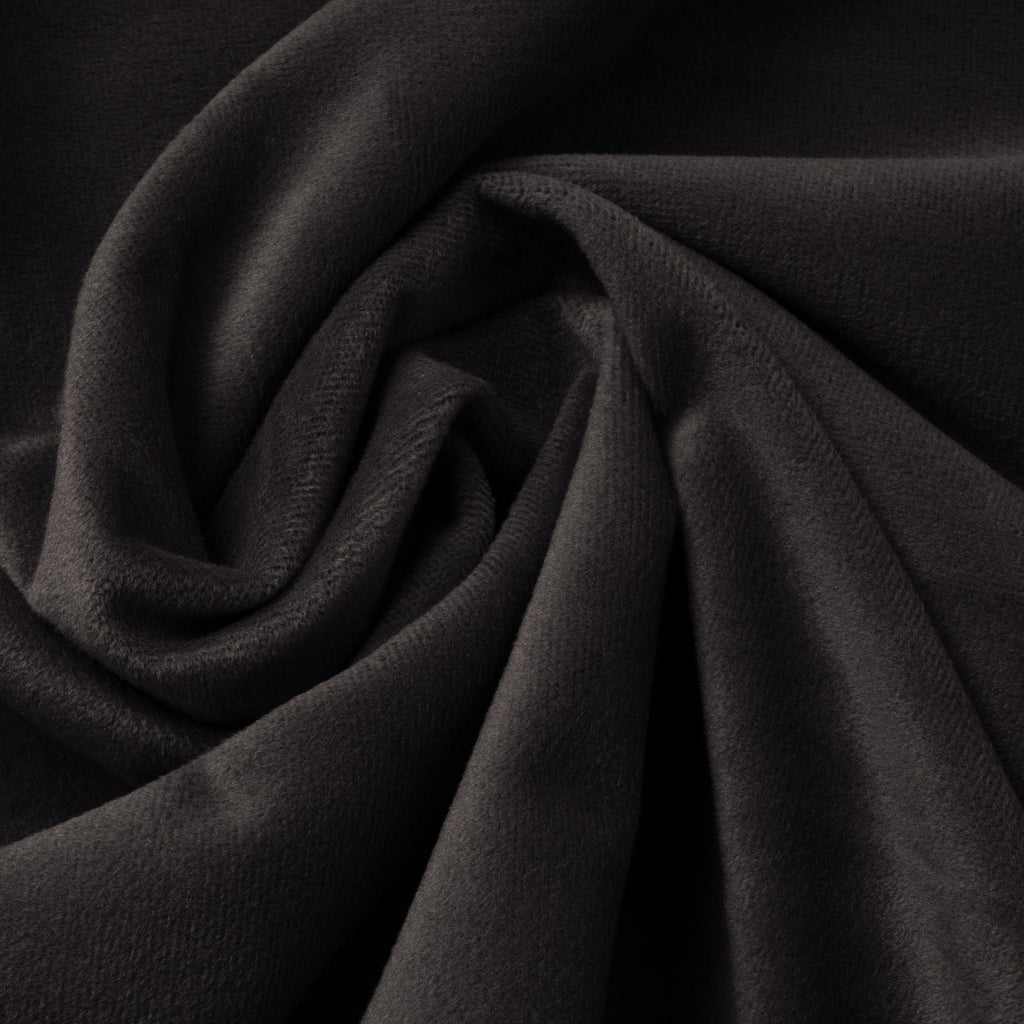 Dekbedovertrek fluweel polyester zwart met fluwelen paspel 240 x 220 cm, met kussenslopen, slaapkamer