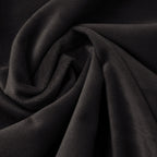 Dekbedovertrek fluweel polyester zwart met fluwelen paspel 240 x 220 cm, met kussenslopen, slaapkamer