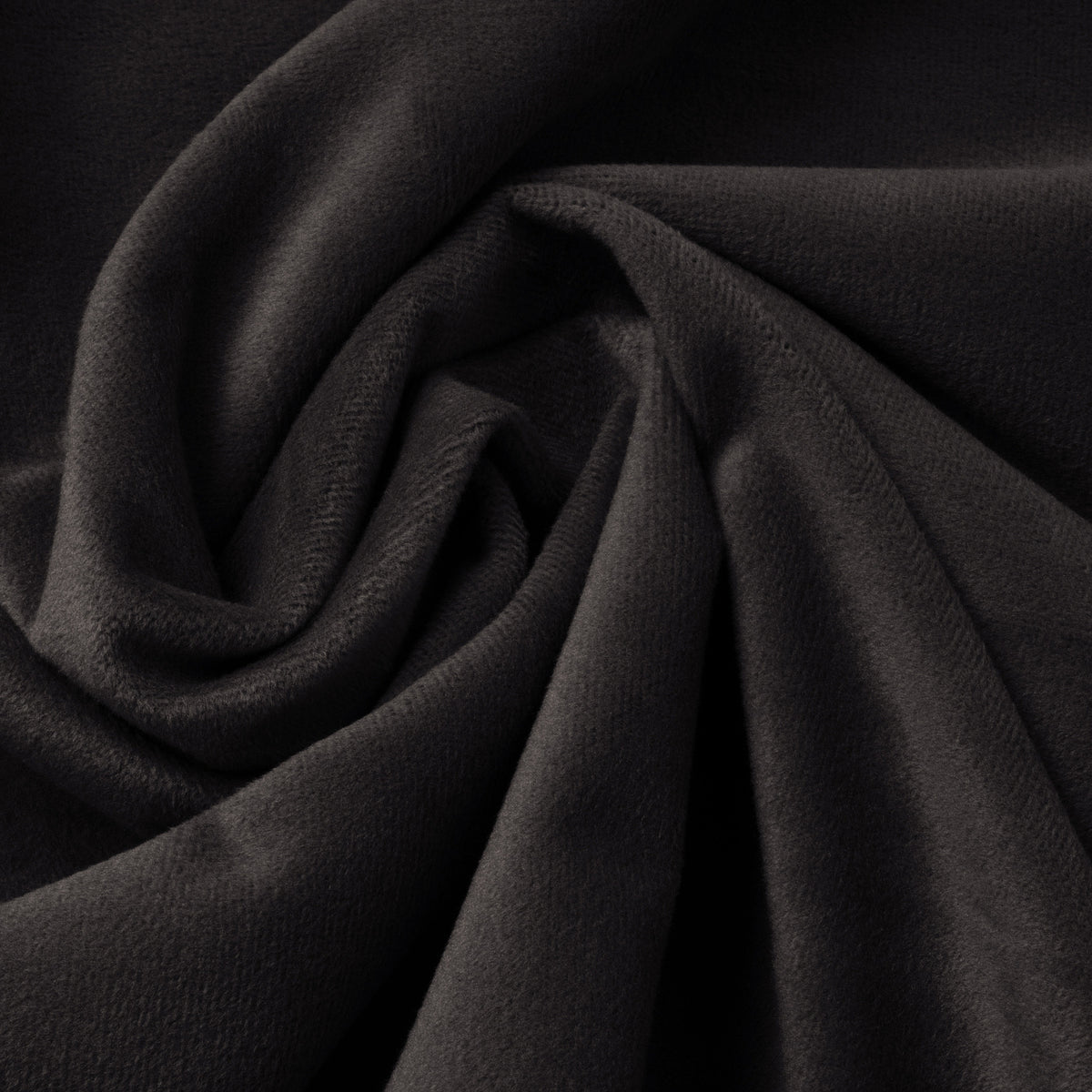 Dekbedovertrek fluweel polyester zwart met fluwelen paspel 240 x 220 cm, met kussenslopen, slaapkamer