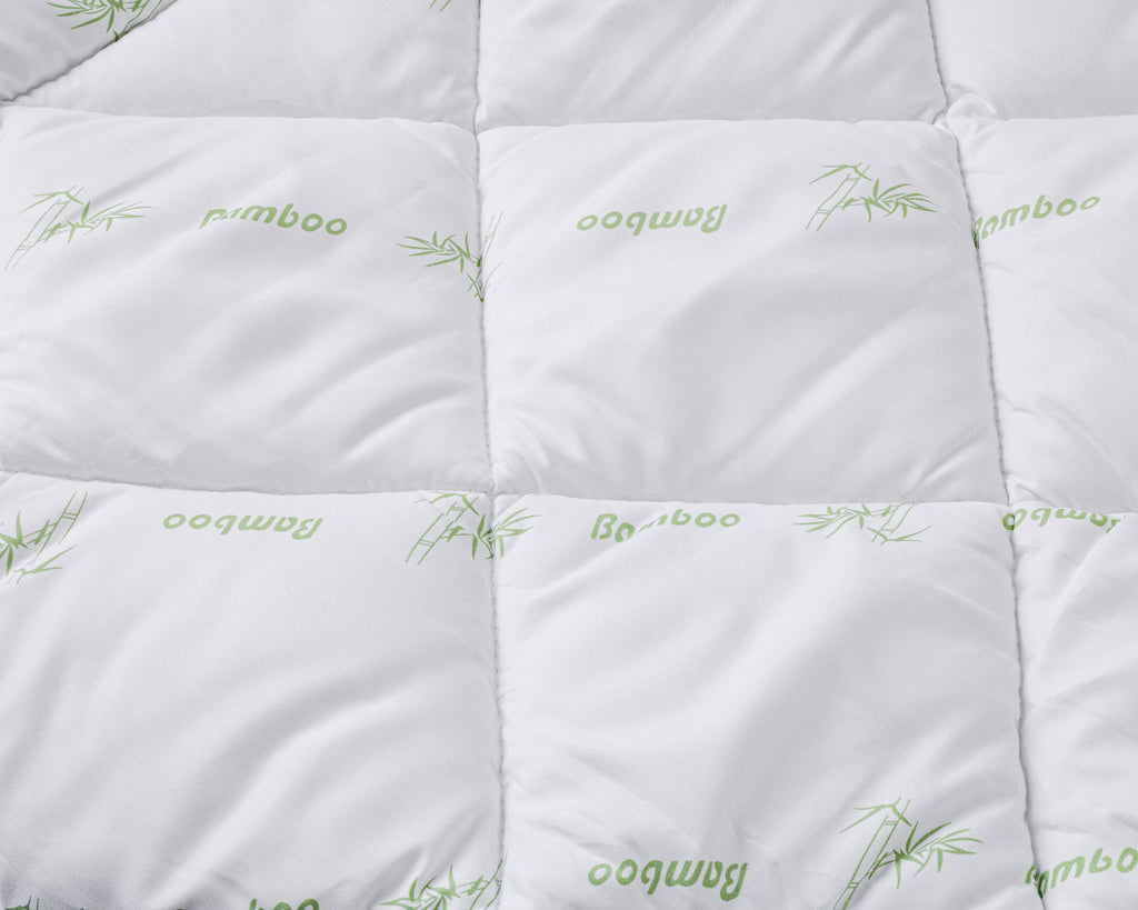 Dekbed holle vezel bamboe touch wit 140 x 200 cm, warmteklasse 2, wasbaar op 30°C