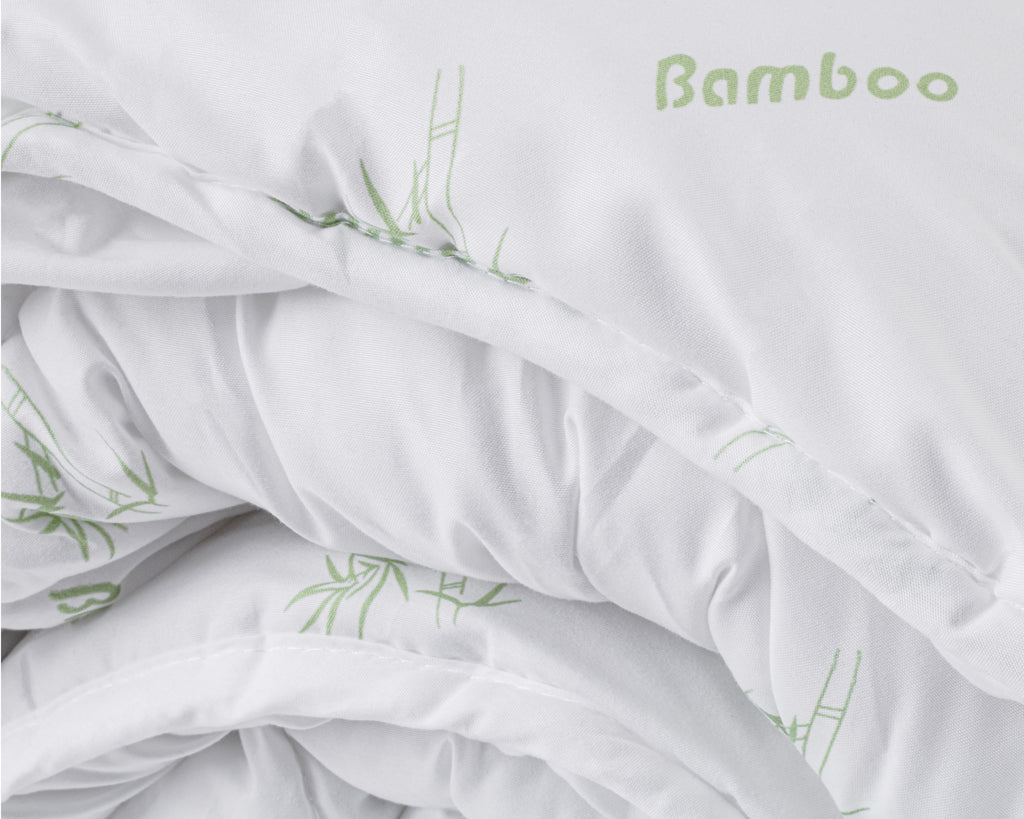 Dekbed polyester bamboe touch wit 200 x 200 cm, warmteklasse 2, holle vezelvulling, antiallergisch